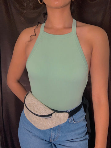 SAGE CROSS-BACK BODYSUIT