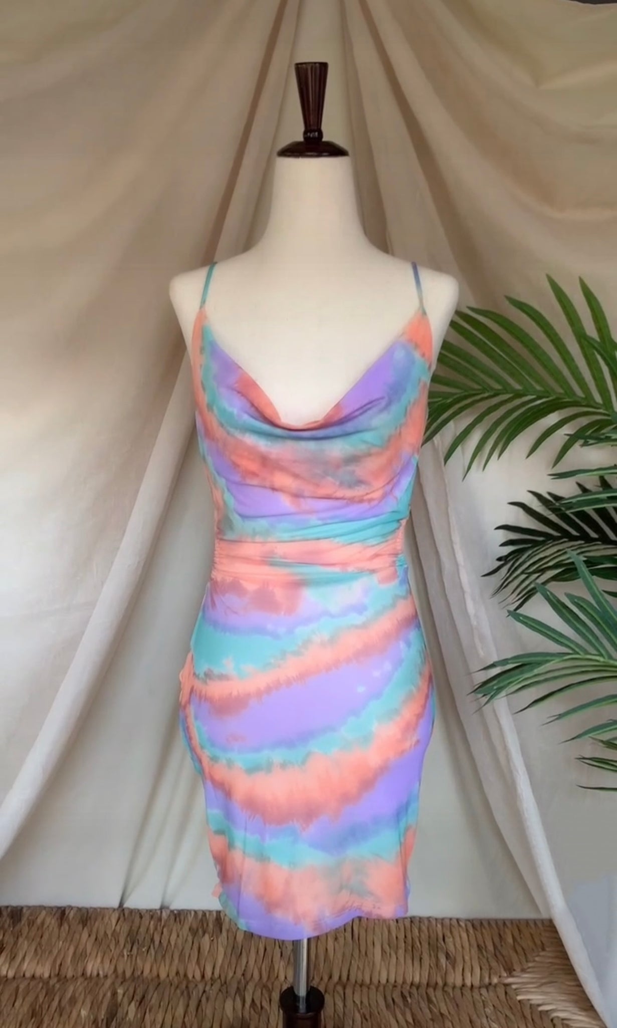 RAINBOW SHERBET MINI DRESS